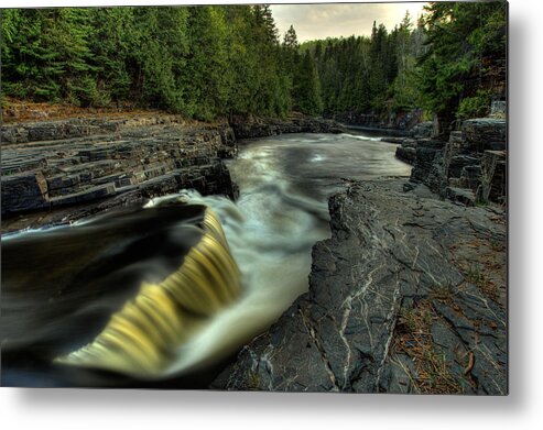 Current River Metal Print featuring the photograph Current River Falls by Jakub Sisak