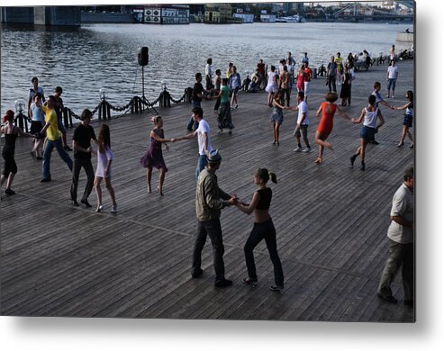 Dance Metal Print featuring the photograph Dancing on the river by Michael Goyberg