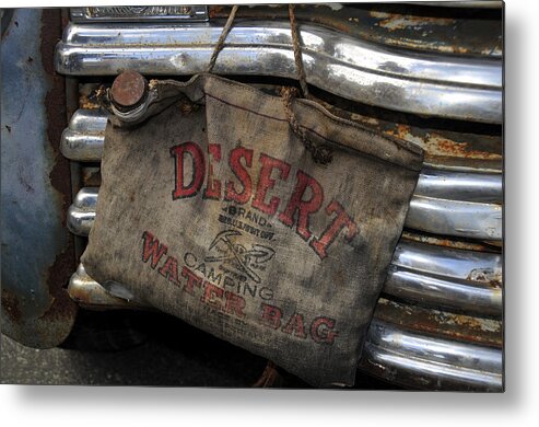 Fine Art Photography Metal Print featuring the photograph Desert Water Bag by David Lee Thompson
