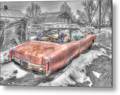 Convertible Metal Print featuring the photograph Done Cruisin' by HW Kateley