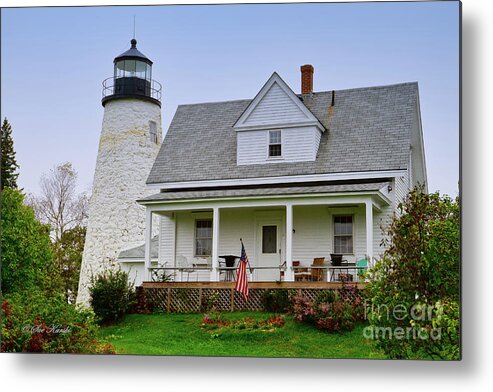 Castine Metal Print featuring the photograph Dyce Head Lighthouse by Sue Karski