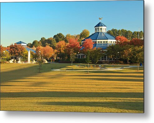 Chattanooga Metal Print featuring the photograph Early Morning Coolidge Park by Tom and Pat Cory