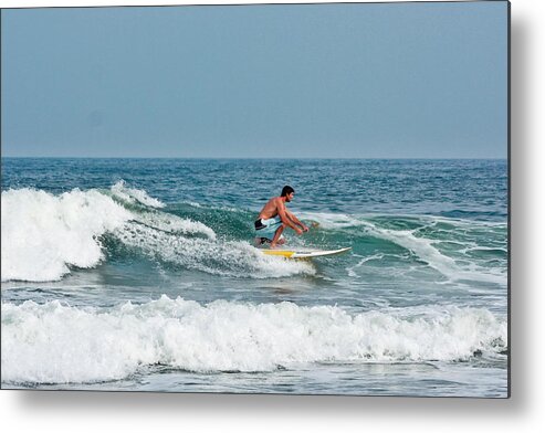 Easy Surfing Photographs Metal Print featuring the photograph Easy Surfing by Ann Murphy