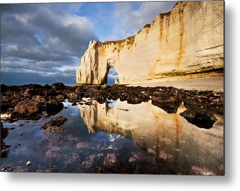 Atalntic Metal Print featuring the photograph Etretat Haute-Normandie by Mircea Costina Photography