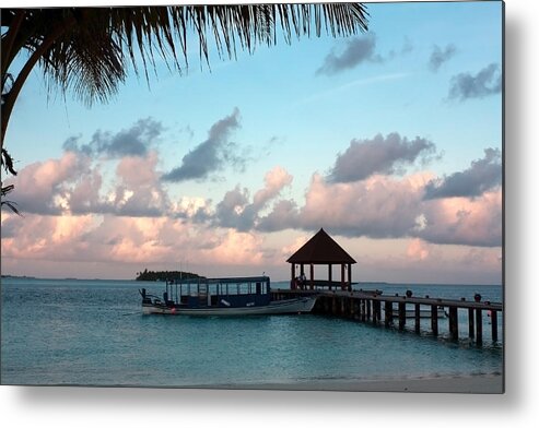 Sunset Metal Print featuring the photograph Evening Clouds by Shirley Mitchell