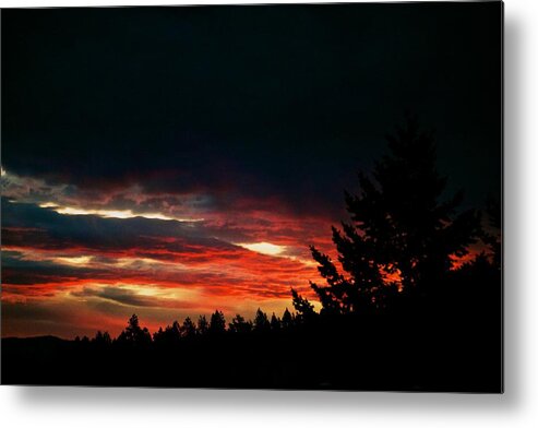 Sunset Metal Print featuring the photograph Eye of Halloween by Kevin Bone