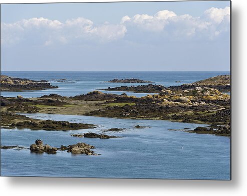 Normandy Metal Print featuring the photograph Falling tide Iles Chausey by Gary Eason