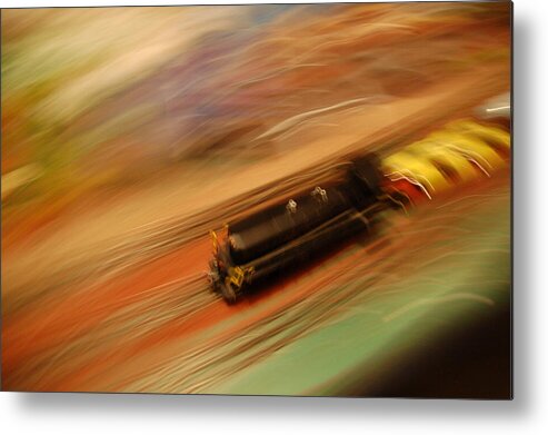 Toy Train Metal Print featuring the photograph Fast Train by Randy J Heath