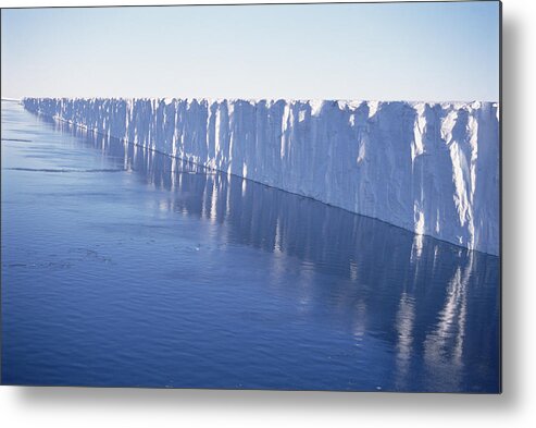 00142279 Metal Print featuring the photograph Fimbul Ice Shelf, Princess Martha by Tui De Roy