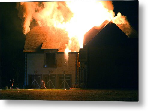 Fire Metal Print featuring the photograph First Responders by Daniel Reed
