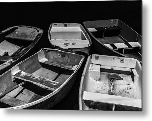 Dinghy Metal Print featuring the photograph Five Dinghies by Kate Hannon