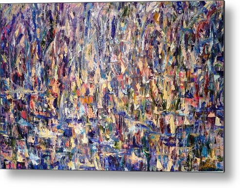 Abstract Metal Print featuring the painting Freedom 4 Sale by Beverly Smith