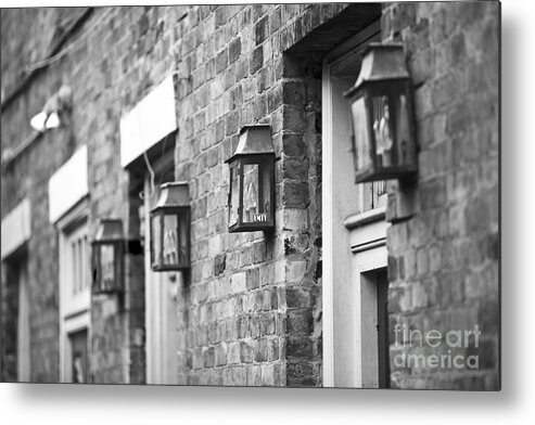 New Orleans Metal Print featuring the photograph French Quarter Lamps by Leslie Leda