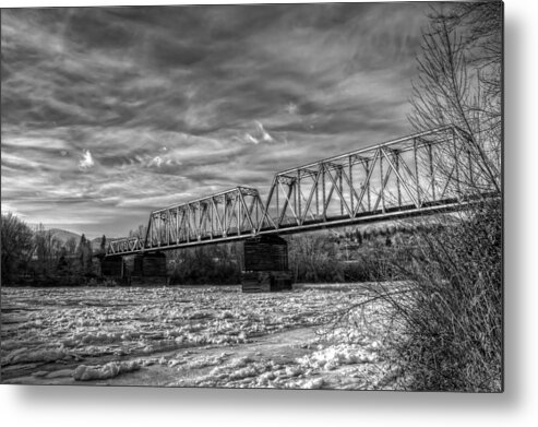 Hdr Metal Print featuring the photograph Frozen Tracks by Brad Granger