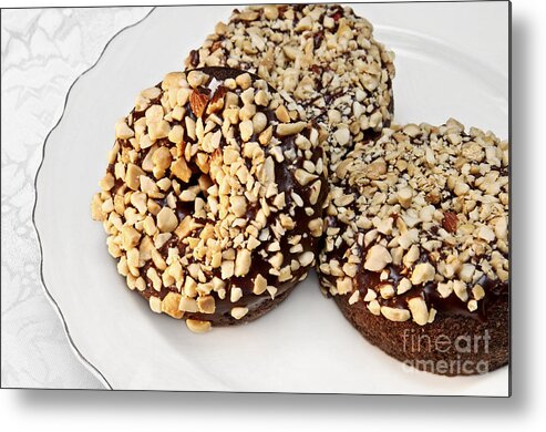 Chocoholic Metal Print featuring the photograph Fudge Nut Delights by Andee Design