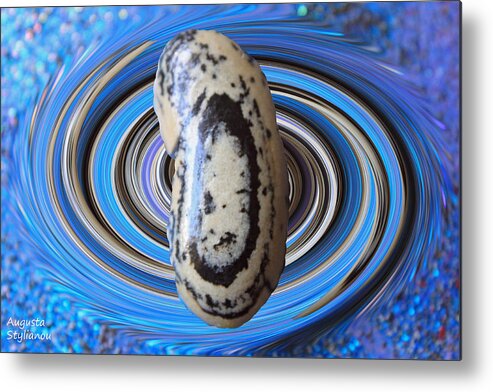 Galaxy Metal Print featuring the photograph Pebble in the Galaxy by Augusta Stylianou