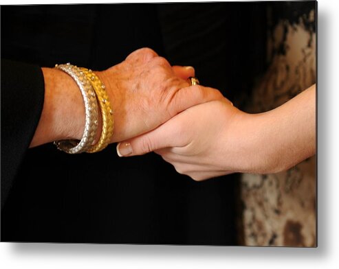 Hand Metal Print featuring the photograph Generations by Richard Bryce and Family