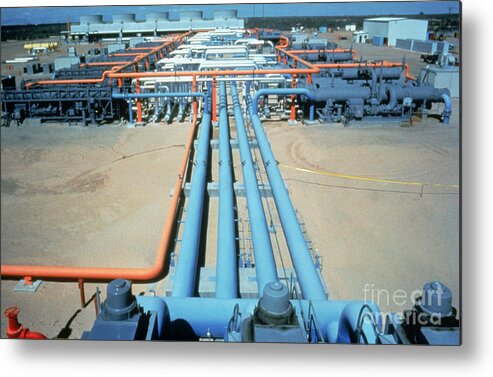 California Metal Print featuring the photograph Geothermal Power Plant by Science Source