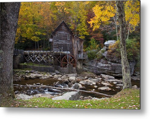 Glade Creek Grist Mill Metal Print featuring the photograph Glade Creek Grist Mill II by Amy Jackson