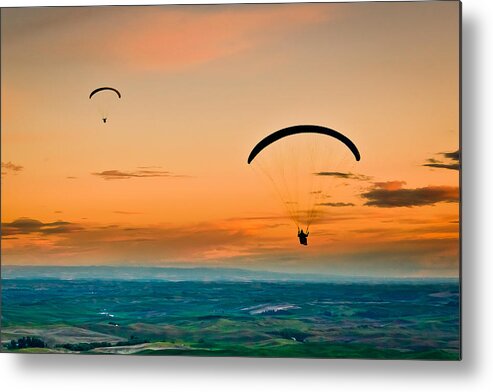 Palouse Metal Print featuring the photograph Gliders by Niels Nielsen