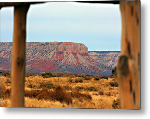 Grand Canyon- Framed Metal Print featuring the photograph Grand Canyon- Framed by Douglas Barnard