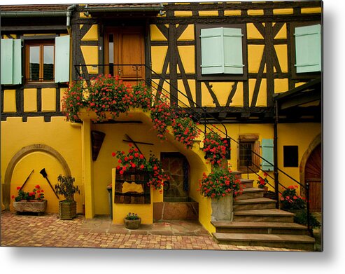 Alsace Metal Print featuring the photograph Grand House by John Galbo