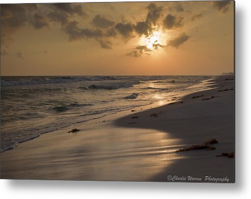 Sunset Metal Print featuring the photograph Grayton Beach Sunset by Charles Warren