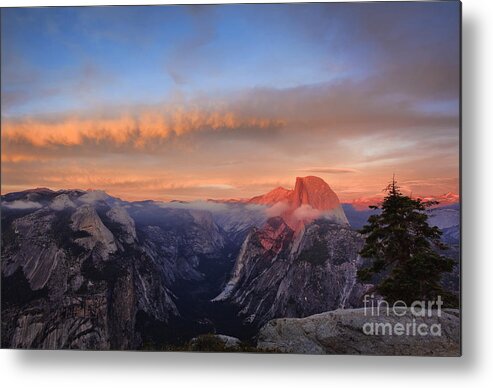 Yosemite Metal Print featuring the photograph Half Dome at Sunset by Susan Gary