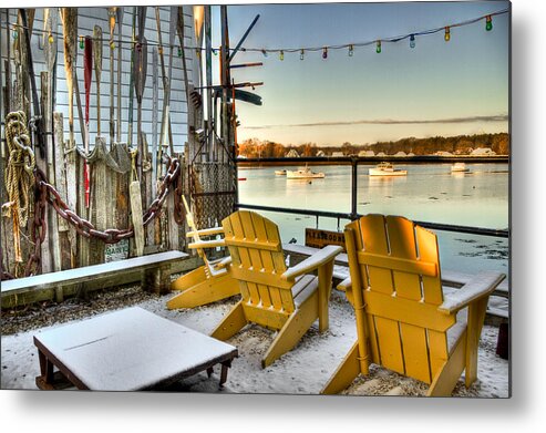 Christmas Metal Print featuring the photograph Holiday Harbor by Brenda Giasson