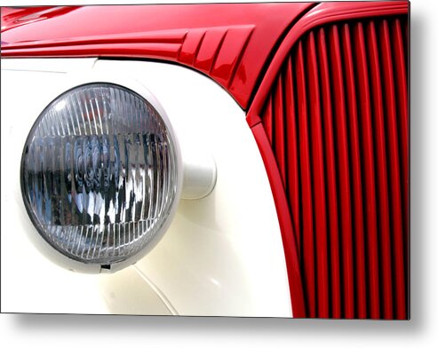 Ho Metal Print featuring the photograph Hot Rod In Red by Steve Parr