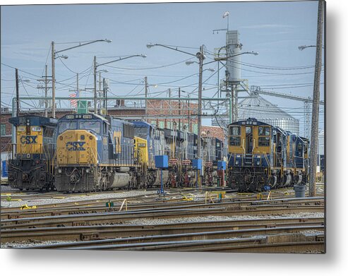 Csx Metal Print featuring the photograph Howell Yards Evansville Indiana by Jim Pearson