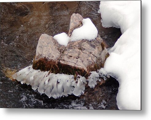 Dakota Metal Print featuring the photograph Icy Formation by Greni Graph