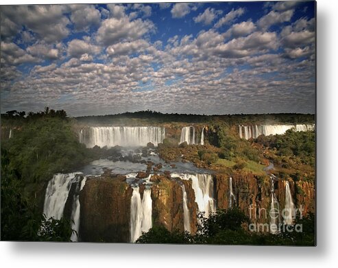 Water Photography Metal Print featuring the photograph Iguassu Pano by Keith Kapple