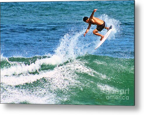 Ocean Metal Print featuring the photograph In the Air by Paul Topp