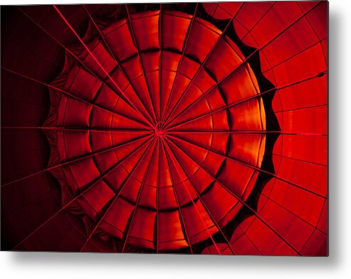 Hot Metal Print featuring the photograph Inside a Hot Air Balloon by Anthony Doudt