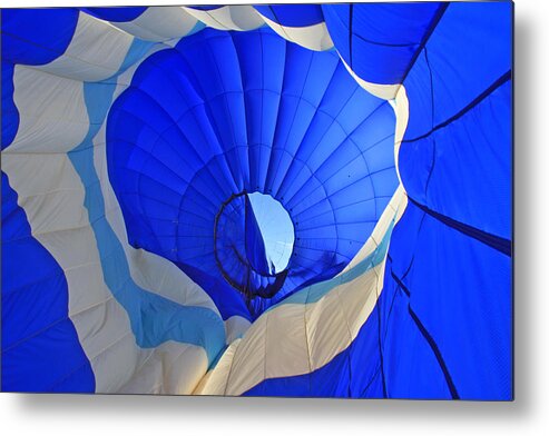 Balloon Metal Print featuring the photograph Into The Blue by Scott Mahon