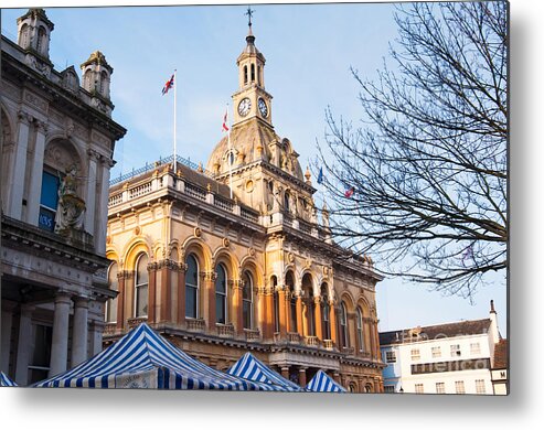 Anglia Metal Print featuring the photograph Ipswich town hall by Andrew Michael