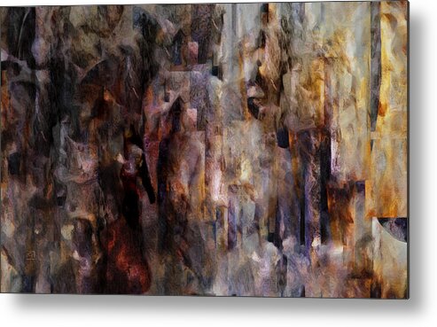 Its Complicated Metal Print featuring the painting Its Complicated by Jean Moore