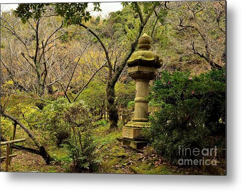 Landscapes Metal Print featuring the photograph Japanese Garden in Autumn 2 by Dean Harte