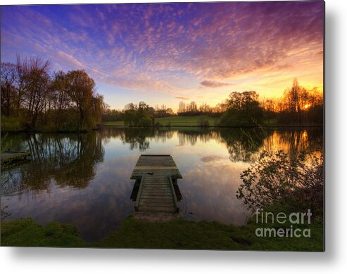 Yhun Suarez Metal Print featuring the photograph Jetty Sunrise 4.0 by Yhun Suarez