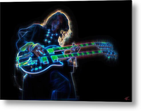 Joe Perry Metal Print featuring the digital art Joe Perry by Kenneth Armand Johnson