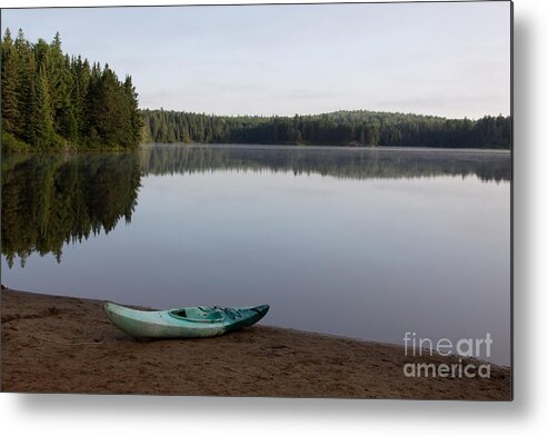 Kayak Metal Print featuring the photograph Kayak on Pog Lake by Chris Hill