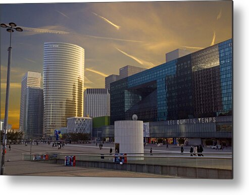 French Metal Print featuring the photograph La Defense by Rod Jones