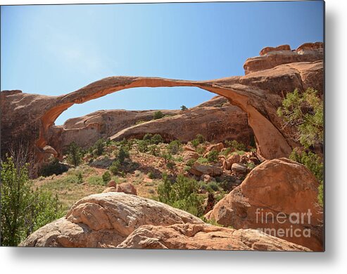 Landscape Arch Metal Print featuring the photograph Landscape Arch by Cassie Marie Photography