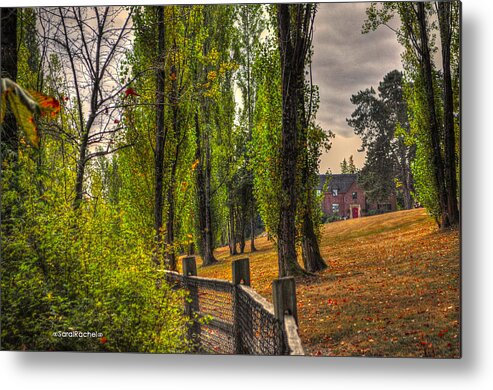 Fall Metal Print featuring the photograph Le Chateau A fall day in the NW by Sarai Rachel