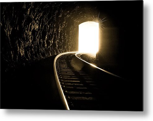 Asheville Metal Print featuring the photograph Light at the End of the Tunnel by Joye Ardyn Durham