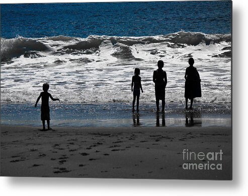 Summer Metal Print featuring the photograph Little Brother by Brenda Giasson