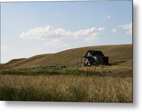 Farmhouse Metal Print featuring the photograph Little House on the Plains by Lorraine Devon Wilke