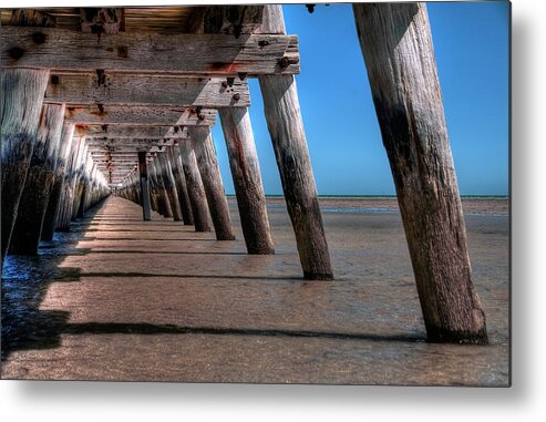 Jetty Metal Print featuring the photograph Long Jetty by Andrew Dickman