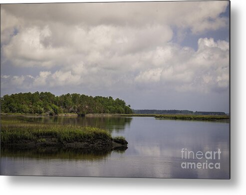 Marsh Lands Metal Print featuring the photograph Low Country Marsh Lands by David Waldrop